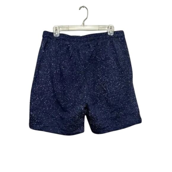 Sovereign Code Sweat Shorts Speckled Style Drawstring Pockets Blue White L NWT - Picture 4 of 7